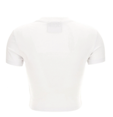 Playera o blusa para mujer Versace Jeans Couture crop top Blanca